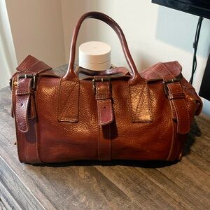 Brown Leather Satchel Bag